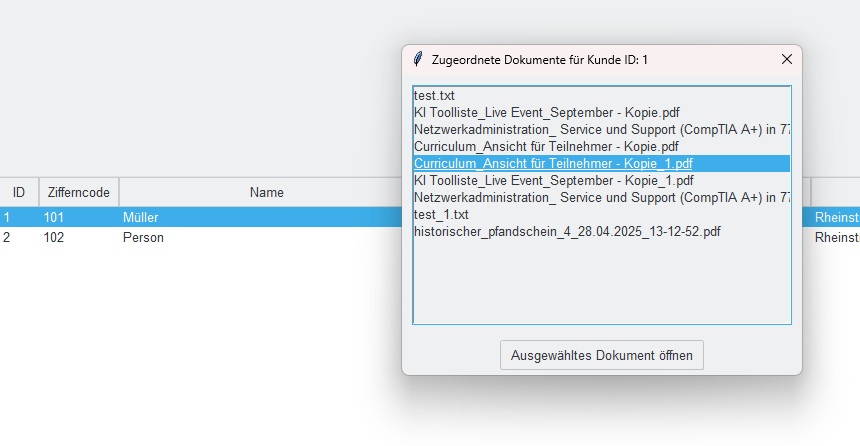 Pfandhaus Software Screenshot 3